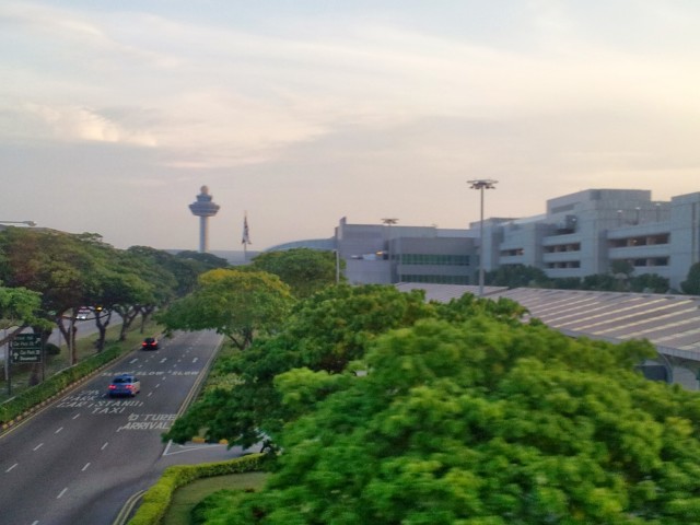 Changi Airport am Morgen